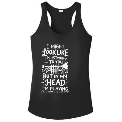 Trumpet Player Ladies PosiCharge Competitor Racerback Tank