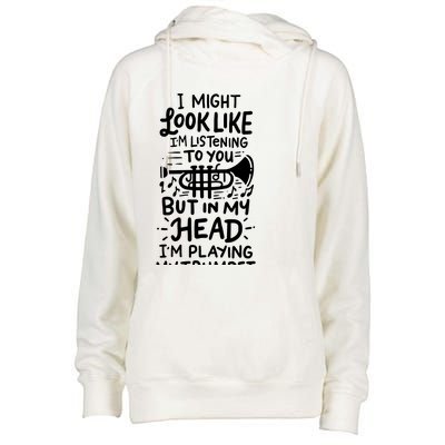 Trumpet Player Womens Funnel Neck Pullover Hood