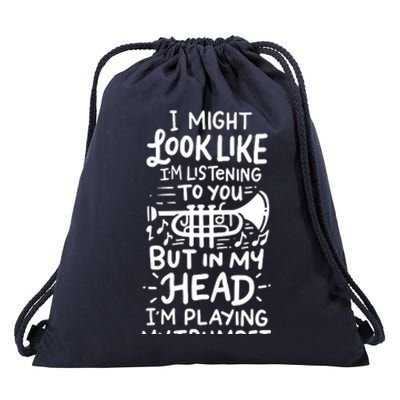 Trumpet Player Drawstring Bag