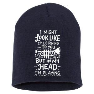 Trumpet Player Short Acrylic Beanie