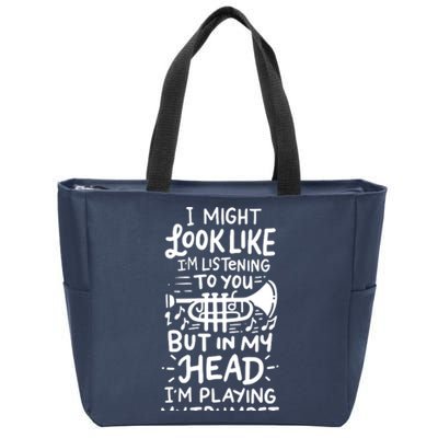 Trumpet Player Zip Tote Bag