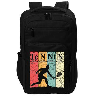 Tennis Periodic Table Elements Tennis Player Nerd Vintage Impact Tech Backpack