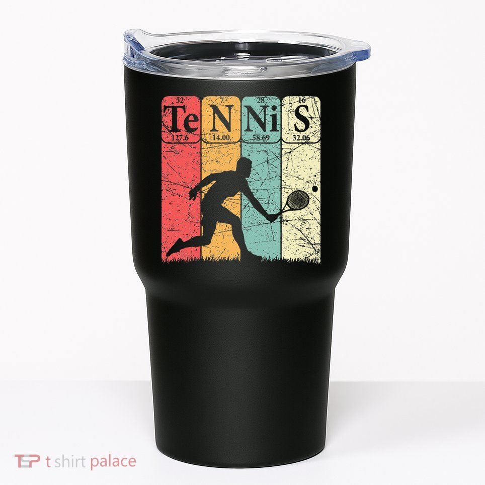 Tennis Periodic Table Elements Tennis Player Nerd Vintage Tumbler