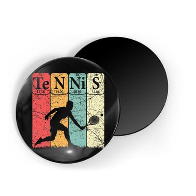 Tennis Periodic Table Elements Tennis Player Nerd Vintage Magnet