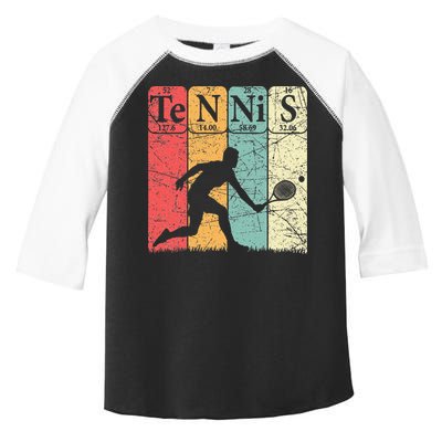 Tennis Periodic Table Elements Tennis Player Nerd Vintage Toddler Fine Jersey T-Shirt