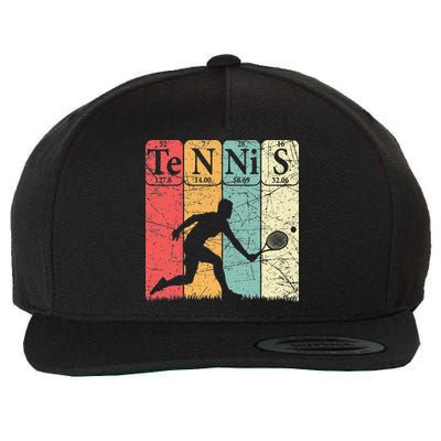 Tennis Periodic Table Elements Tennis Player Nerd Vintage Wool Snapback Cap