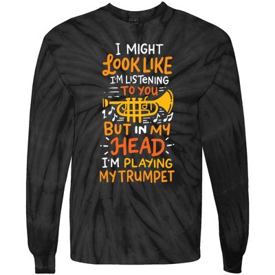 Trumpet Player Tie-Dye Long Sleeve Shirt