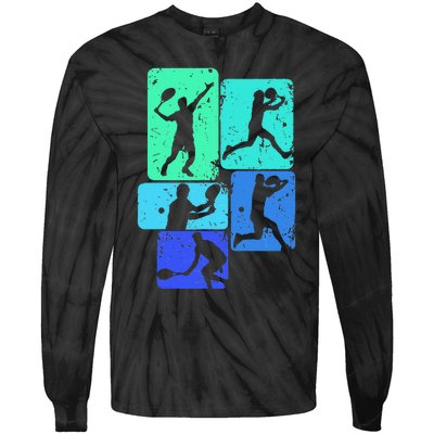 Tennis Player Tie-Dye Long Sleeve Shirt