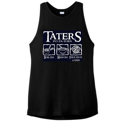 Taters Potatoes Ladies PosiCharge Tri-Blend Wicking Tank