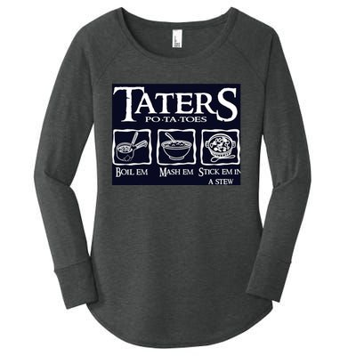 Taters Potatoes Women's Perfect Tri Tunic Long Sleeve Shirt