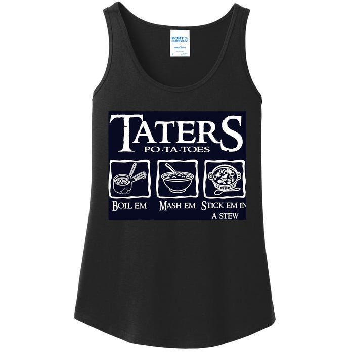 Taters Potatoes Ladies Essential Tank