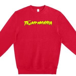 Trumpamania President Trump Rally Support Maga 4547 Premium Crewneck Sweatshirt