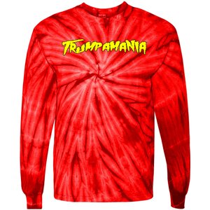 Trumpamania President Trump Rally Support Maga 4547 Tie-Dye Long Sleeve Shirt