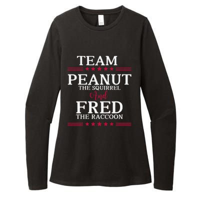 Team Peanut The Squirrel And Fred The Raccoon Womens CVC Long Sleeve Shirt