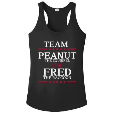 Team Peanut The Squirrel And Fred The Raccoon Ladies PosiCharge Competitor Racerback Tank