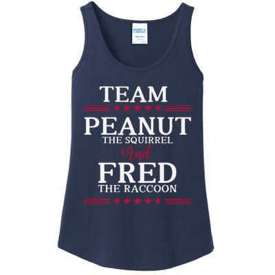 Team Peanut The Squirrel And Fred The Raccoon Ladies Essential Tank