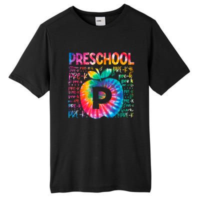 Team Preschool Typography Tie Dye Back To School Teacher Great Gift Tall Fusion ChromaSoft Performance T-Shirt