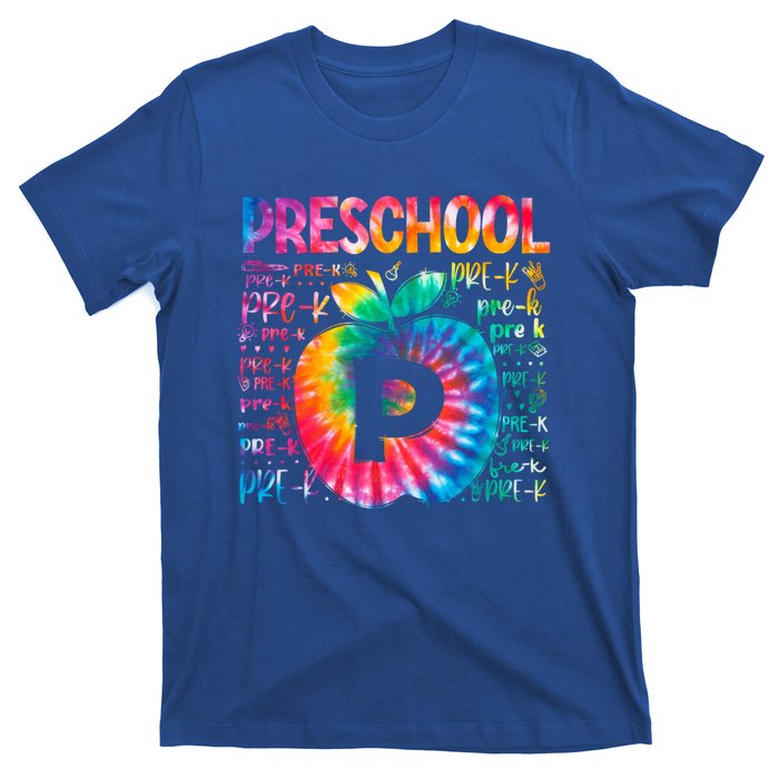 Team Preschool Typography Tie Dye Back To School Teacher Great Gift T-Shirt