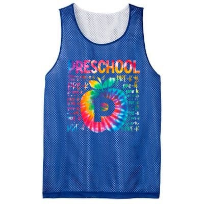 Team Preschool Typography Tie Dye Back To School Teacher Great Gift Mesh Reversible Basketball Jersey Tank