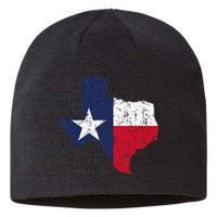 Texas Proud Texan Patriot American USA Flag Vintage Map Sustainable Beanie