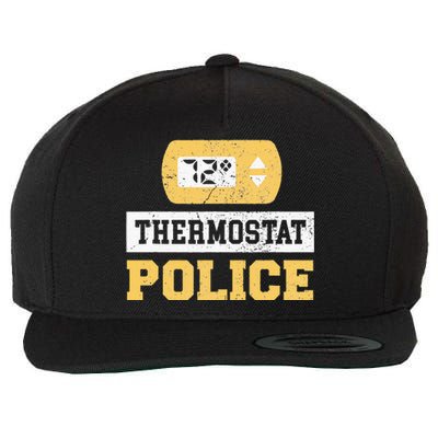 Thermostat Police Wool Snapback Cap