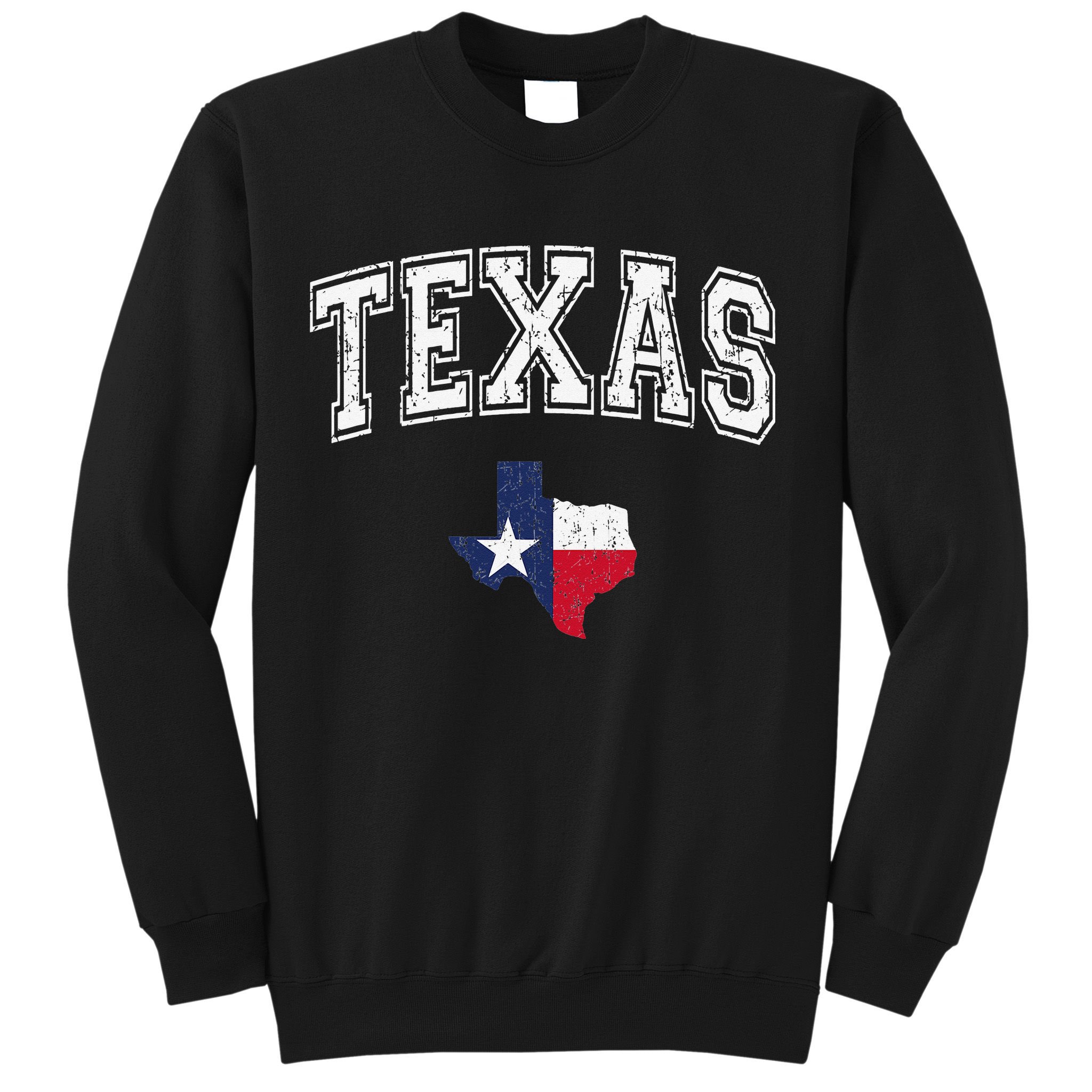 Texas Proud Texan Patriot American USA Flag Vintage Map Sweatshirt