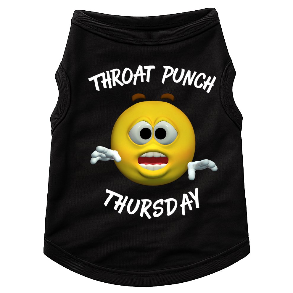 Throat Punch Thursday Sarcastic Cute Gift Doggie Tank
