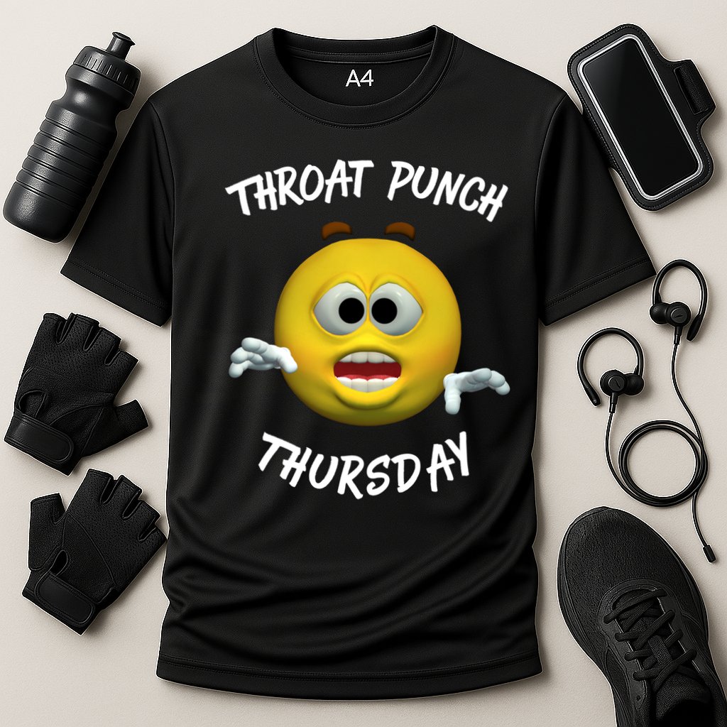 Throat Punch Thursday Sarcastic Cute Gift Cooling Performance Crew T-Shirt