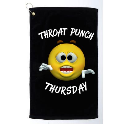 Throat Punch Thursday Sarcastic Cute Gift Golf Towel