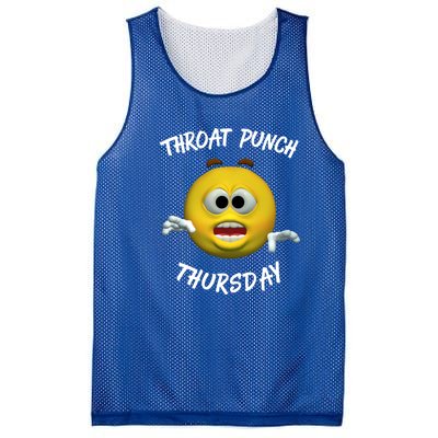 Throat Punch Thursday Sarcastic Cute Gift Mesh Reversible Basketball Jersey Tank