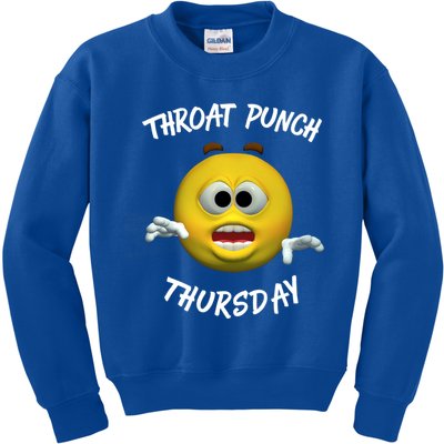 Throat Punch Thursday Sarcastic Cute Gift Kids Sweatshirt