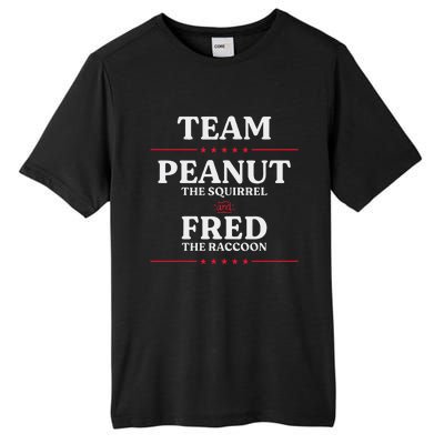 Team Peanut The Squirrel And Fred The Raccoon Justice Tall Fusion ChromaSoft Performance T-Shirt