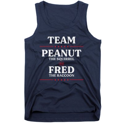 Team Peanut The Squirrel And Fred The Raccoon Justice Tank Top