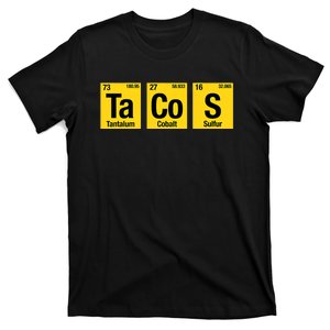 Tacos Periodic Table Elements Science Taco T-Shirt