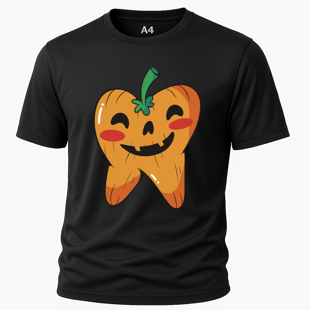 Tooth Pumpkin Cooling Performance Crew T-Shirt
