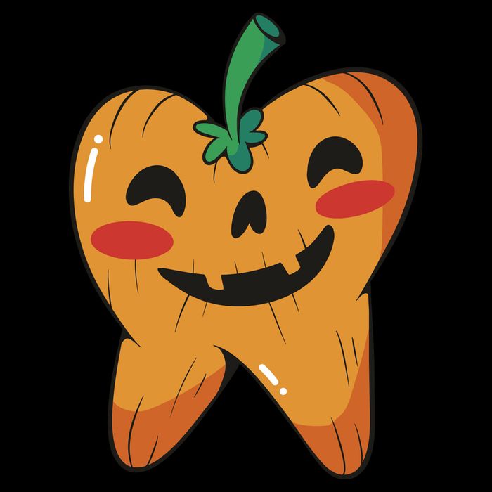 Tooth Pumpkin Cooling Performance Crew T-Shirt