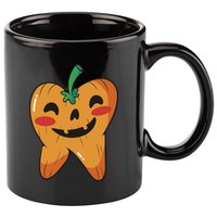 Tooth Pumpkin 11oz C Handle Ceramic Mug