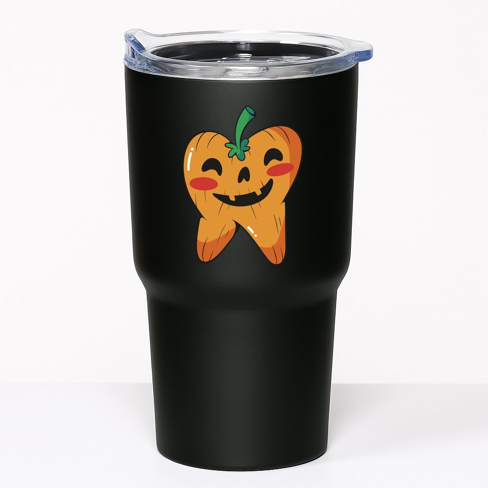 Tooth Pumpkin Tumbler
