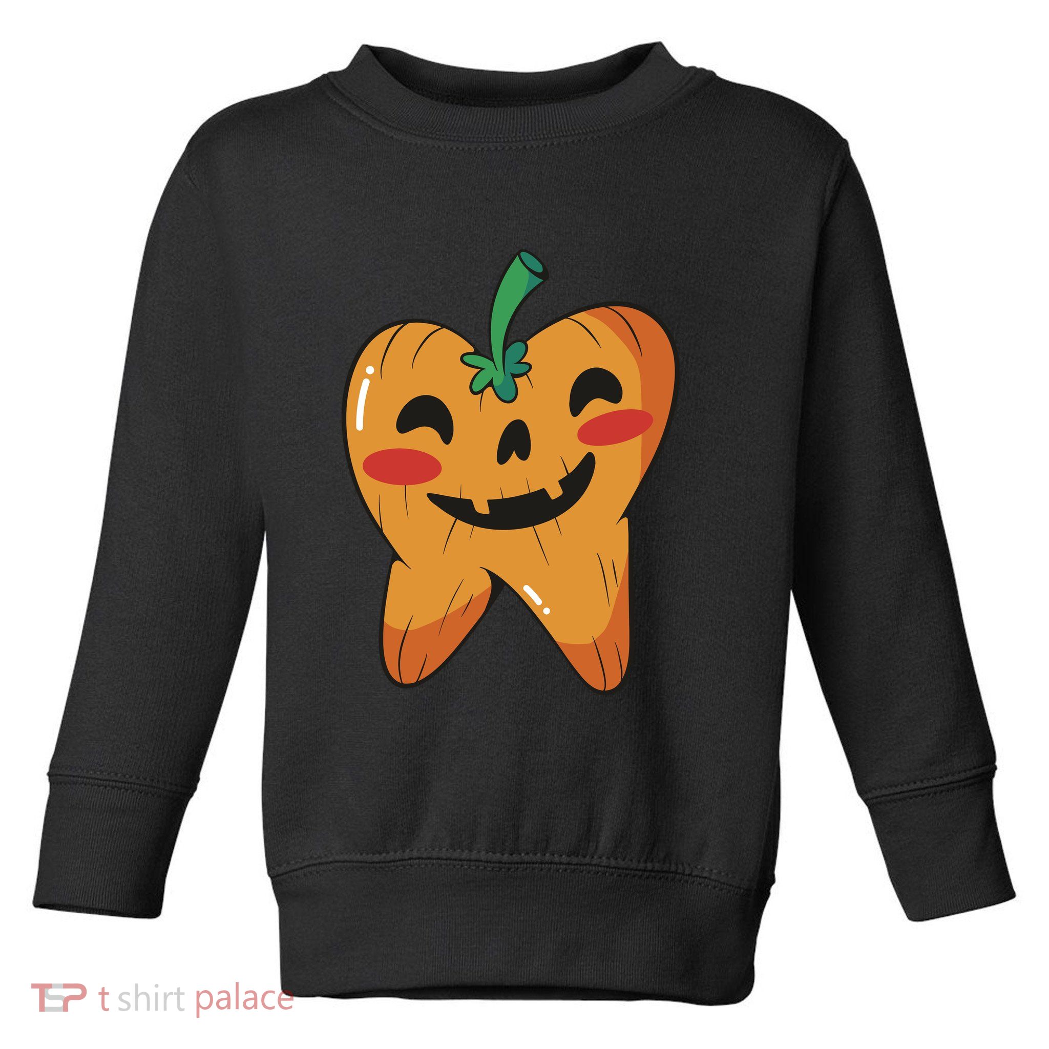 Tooth Pumpkin Toddler Sweatshirt