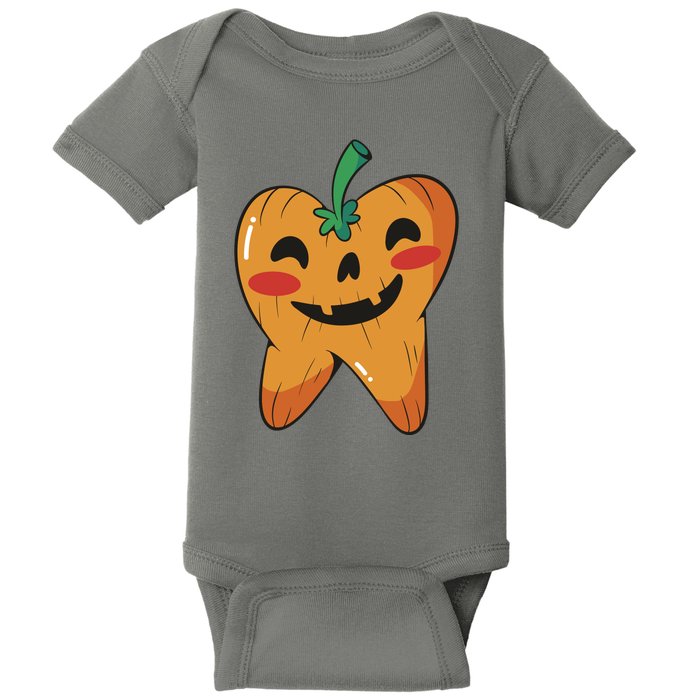 Tooth Pumpkin Baby Bodysuit