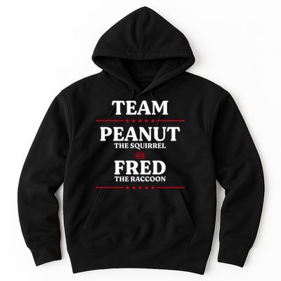 Team Peanut The Squirrel And Fred The Raccoon Justice Hoodie