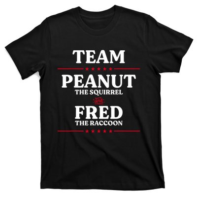 Team Peanut The Squirrel And Fred The Raccoon Justice T-Shirt