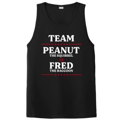 Team Peanut The Squirrel And Fred The Raccoon Justice PosiCharge Competitor Tank