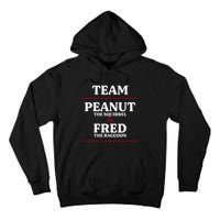 Team Peanut The Squirrel And Fred The Raccoon Justice Tall Hoodie