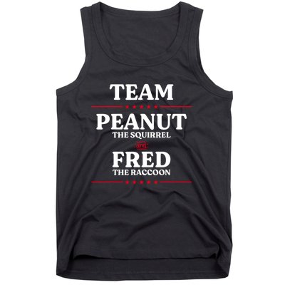 Team Peanut The Squirrel And Fred The Raccoon Justice Tank Top