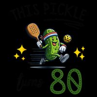 THIS PICKLE TURNS 80 PICKLEBALL 80th BIRTHDAY Backpack