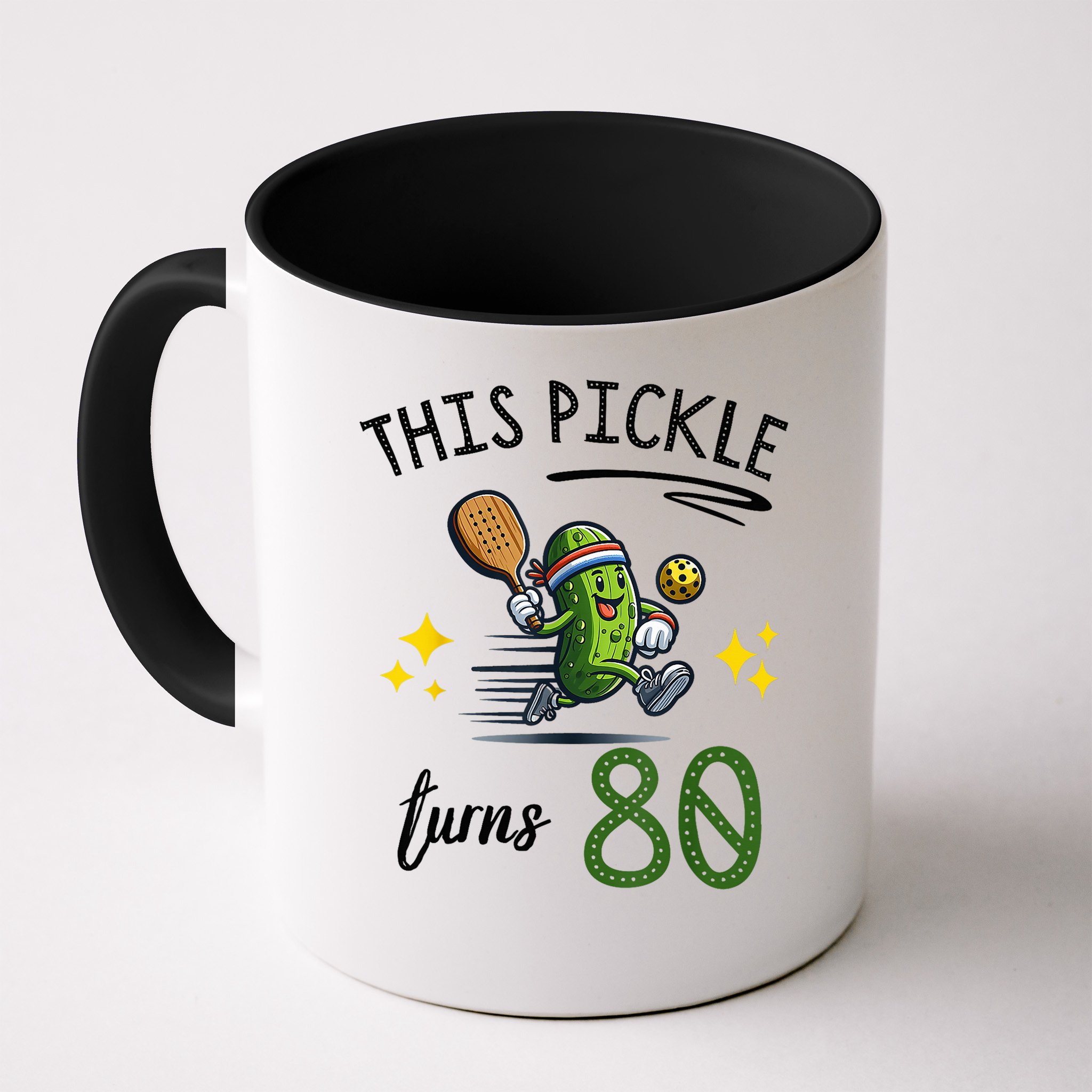 THIS PICKLE TURNS 80 PICKLEBALL 80th BIRTHDAY Mug