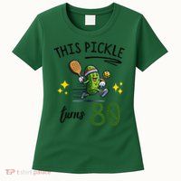THIS PICKLE TURNS 80 PICKLEBALL 80th BIRTHDAY Womens T-Shirt