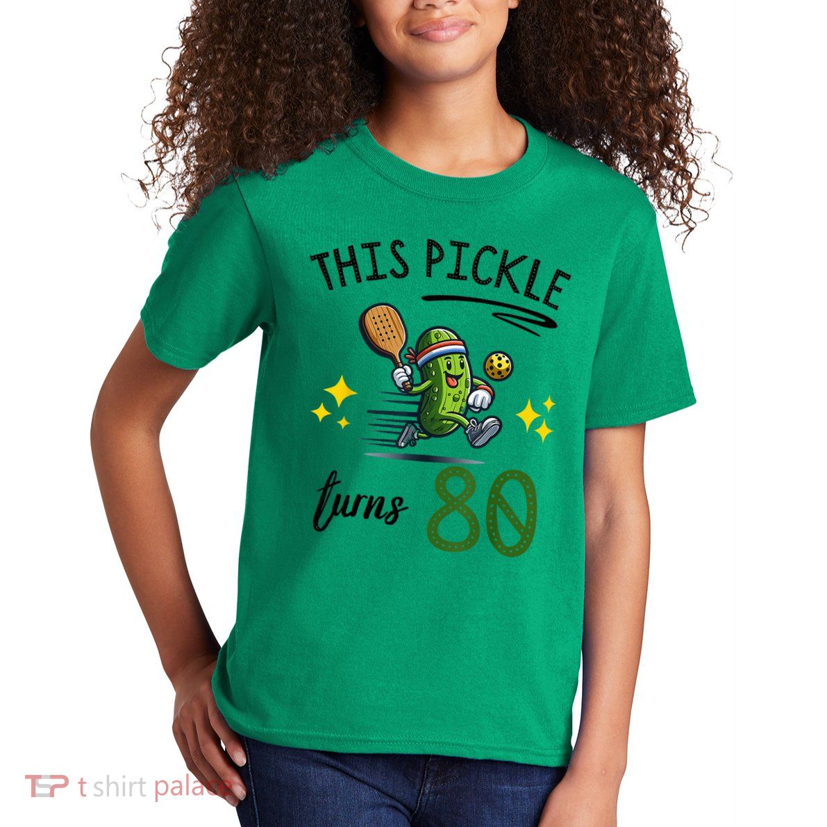 THIS PICKLE TURNS 80 PICKLEBALL 80th BIRTHDAY Kids T-Shirt