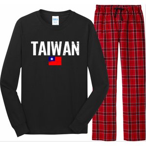 Taiwan Proud Taiwanese Flag Funny Gift Long Sleeve Pajama Set